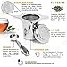 Tea Infuser Strainer + Spoon by Bar Brat ™ / Premium Micro Filter Stainless Steel Steeper / 130 Cocktail Shaker Ebook Included