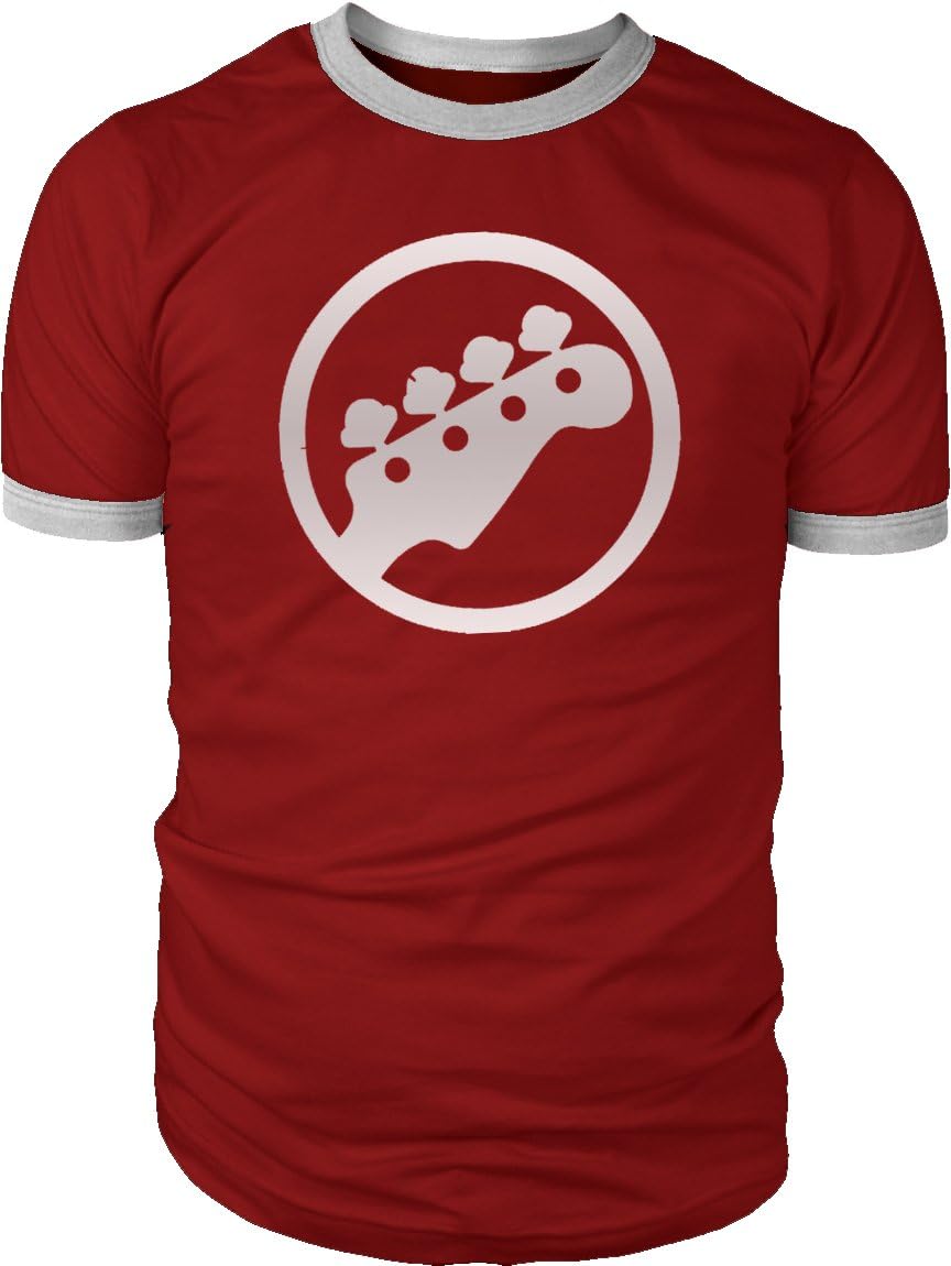 Reverb Clothing Mens Bass Scott Pilgrim Symbol Ringer Contrast T-Shirt New S-XXL