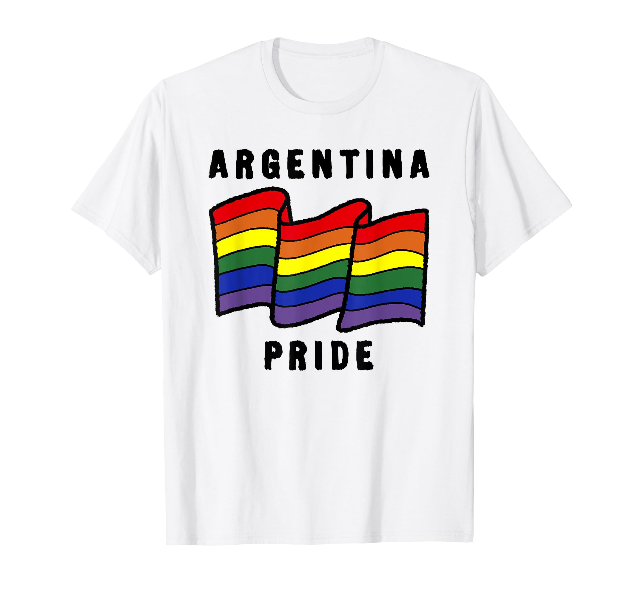 Fifth Sun Argentina Pride Sketched Flag T-Shirt