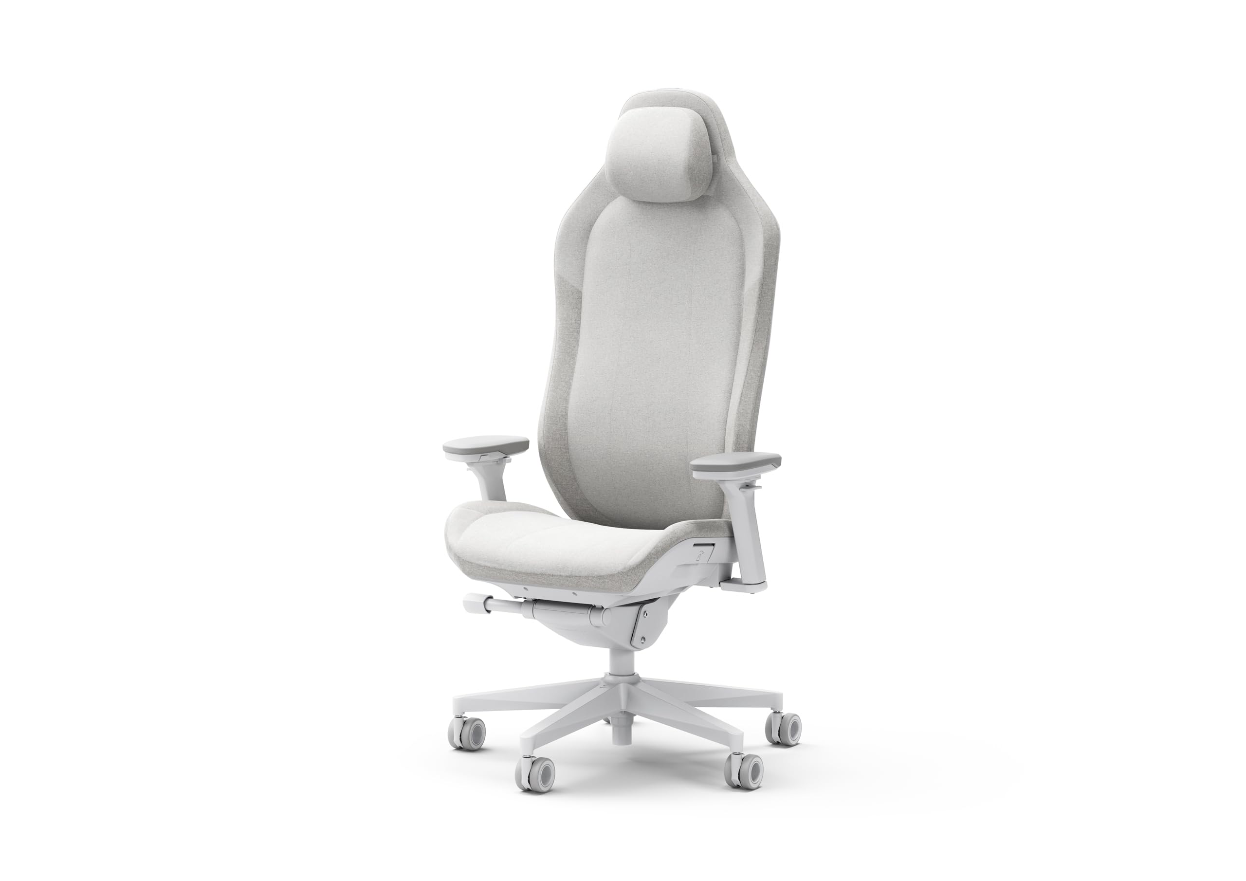 Fractal Design Refine Fabric Light Gaming Chair - iF Design Award 2025 - Ergonomic Office Desk Chair Functionality with 4D Adjustable Armrests, High-Back Support, Lumbar Cushion, and Premium Fabric 5