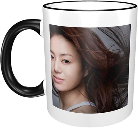 Amazon Co Jp マグカップ 井川遥 耐熱マグカップ コーヒー グッズ 陶器 グラスグリーン 大容量 真空断熱 ギフト 330ml ホーム キッチン