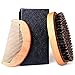 Beard Brush, Raniaco Round Hair Brush and Handmade Mustache Comb Kit with Boar Bristles for Men Goatee Care Trimmer Grooming Products,Beard Comb