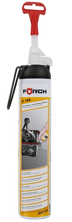 Förch K165 Silikon Motoren- und Gehäusedichtmasse 200ml rot, Spezial Silikon hitzefest bis 270 Grad Celsius ( 1 x 200 ml )