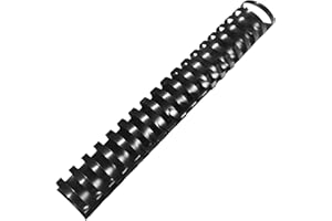 TOTiyea 50 Pack 19 Ring Plastic Binding Combs, 1-1/2 Inch Diameter, 320 Sheet Capacity, Letter Size, Black Comb Binding Spine