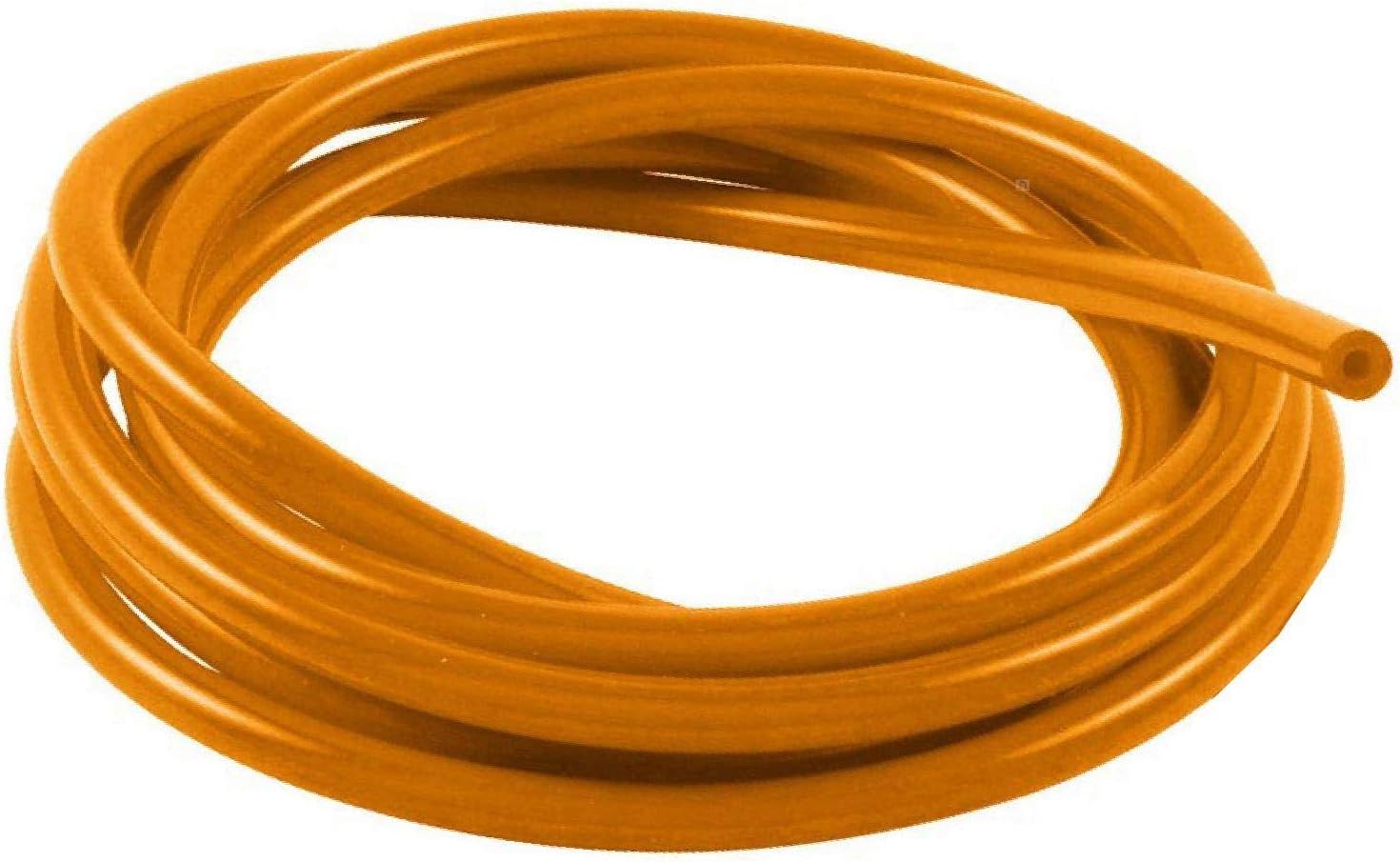 1 Metre Orange Silicone Vacuum Hose / Turbo Rubber Tube Air Water Pipe [ 3mm ]