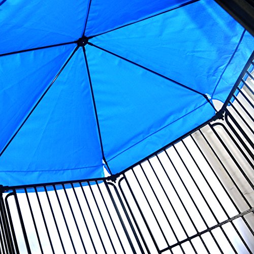 ALEKO DKR60BL Umbrella Cover for Large Sized Heavy Duty Playpen in Blue - Thumbnail 4