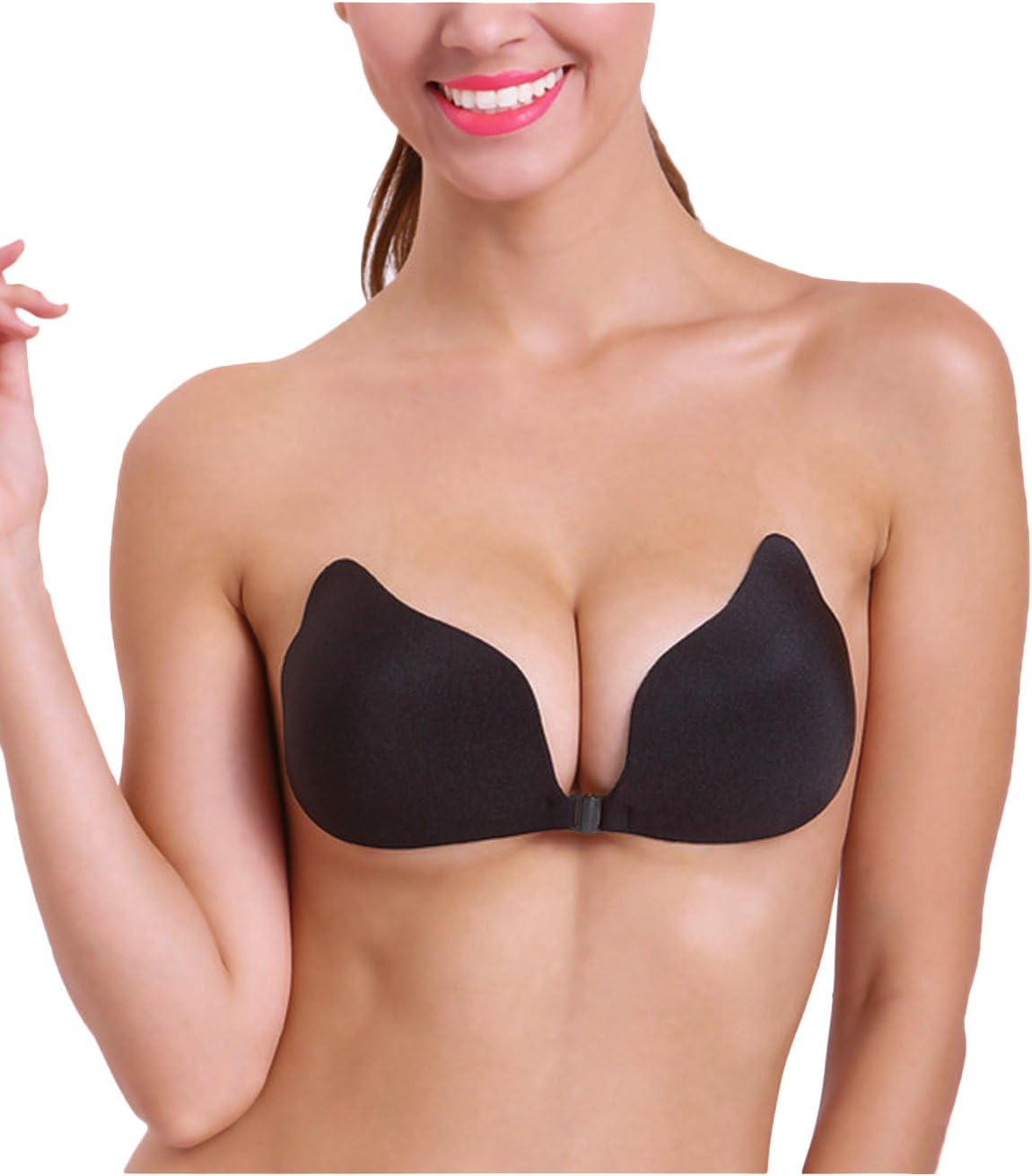 KISSLACE Women Strapless Self Adhesive Bra Invisible Sexy Silicone Push up Seamless Bras