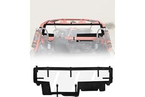 ZIDIYORUO UTV Soft Rear Windshield for Can Am Maverick X3 - Rear Wind Cover Keeps Air/Rain/Dust/Pebbles/Mud Away from Seats-Durable, Easy Install, Compatible with Can-Am X3 & X3 Max XRS XDS Turbo RR