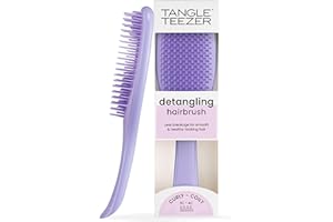 Tangle Teezer Ultimate Detangler Curly Hair Brush, Dry & Wet Hairbrush, Reduces Frizz & Breakage, for 3C to 4C Curly Hair Typ