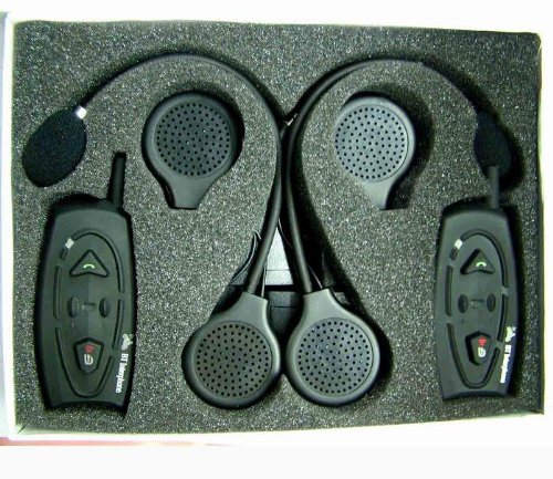 Shark Motorcycle Audios Shkmbt88i Snowmobile Bluetooth Multi Interphone Headsets Intercom Set (Black)