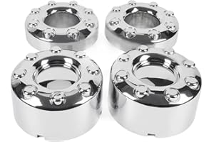 PIT66 Wheel Center Caps Hubcaps Cover 17 Inch Compatible with 2005 2006 2007 2008 2009 2010 2011 2012 2013 2014 2015 2016 Ford F350 Super Duty Dually (DRW) 4x4 4Pcs Chrome
