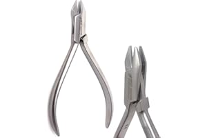 A2Z SCILAB Premium Quality Dental Aderer Plier 3 Prong Dental Wire Bending Pliers,Triple Beak Orthodontic Pliers Archwire Bending Forming and Contouring Premium Grade Stainless Steel Instrument