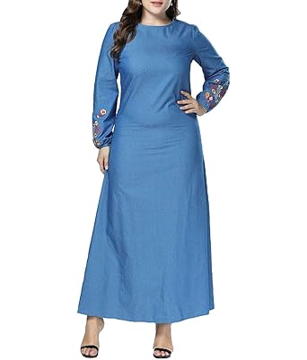 amazon plus size denim dresses