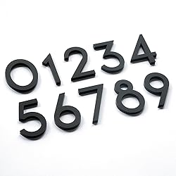 3 Inch Self-adhesive Mailbox Numbers, Modern House