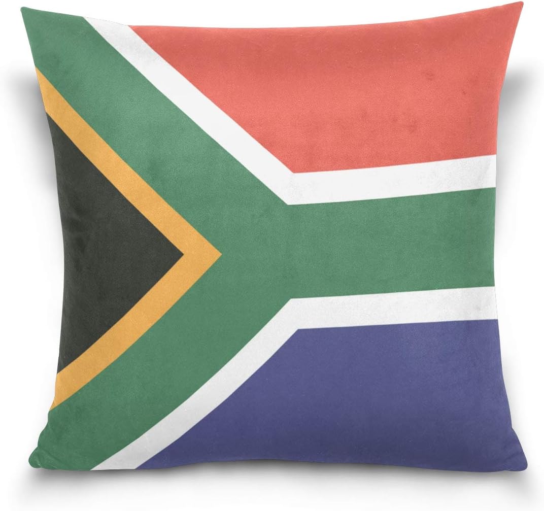 South African Flag Throw Pillow Covers, Cushion Cover