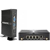 Firewall Mini PC, Intel J1900 4-Port i210 Router, 4GB RAM 64GB SSD | Fanless Firewall Gateway, Support pfSense/OPNsense, Reliable VPN &amp; Network Appliance for Home Lab