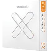 D'Addario XS Nickel Coated Electric Guitar Strings 10-46 | XS Nickel strings deliver long-lasting tone, tuning stability, enhanced durability and a smooth playing feel.