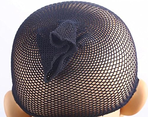 Wig Cap Black Open-End Mesh Soft Nylon Wig Caps 1 Pack