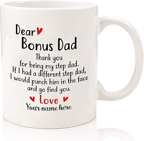 dear bonus dad mug