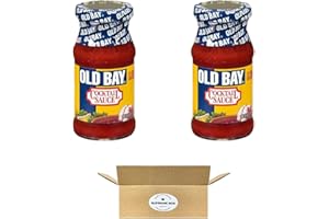 SUPREME BOX Old Bay Cocktail Sauce 8 Oz, Shrimp Clams Crab Cakes Fish Boil Burgers - Pack of 2 (16 oz in total)