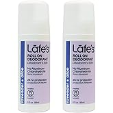 Lafe's Natural Deodorant | 3 Ounce Roll-On Aluminum Free Natural Deodorant | Lavender & Aloe | 2 Pack