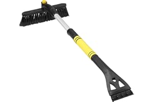 H&S Alliance Car Snow Brush and Ice Scraper Car Windshield - Snow Scraper for Removal - Extendable Telescopic Rod - No Scratc