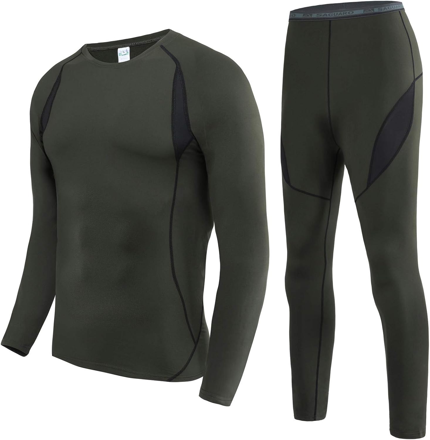 HAINES Thermal Underwear Set Mens Skiing Underwear Thermal Set Warm