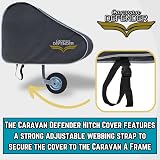 Caravan Defender Tow Hitch Cover Universal Waterproof 62x90cm with Straps view 3
