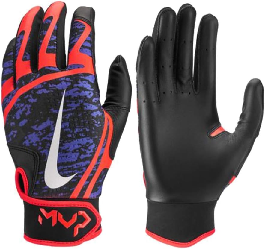 Nike Hyperdiamond Edge - Guantes de béisbol, Color Morado/Negro/Naranja, tamaño Extra-Large: Amazon.es: Deportes y aire libre