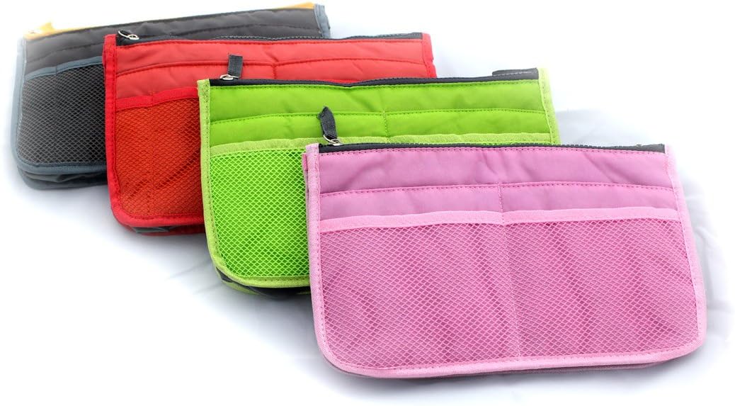 Purse Organizer / Insert, Handbag Organizer / Insert (Grey and Orange)