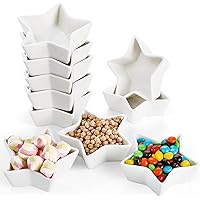 ZEAYEA Set of 10 Dipping Sauce Dishes, 3 oz Soy Sauce Pinch Bowls for Christmas, 4 inch Ceramic Appetizer Side Dishes for Sus