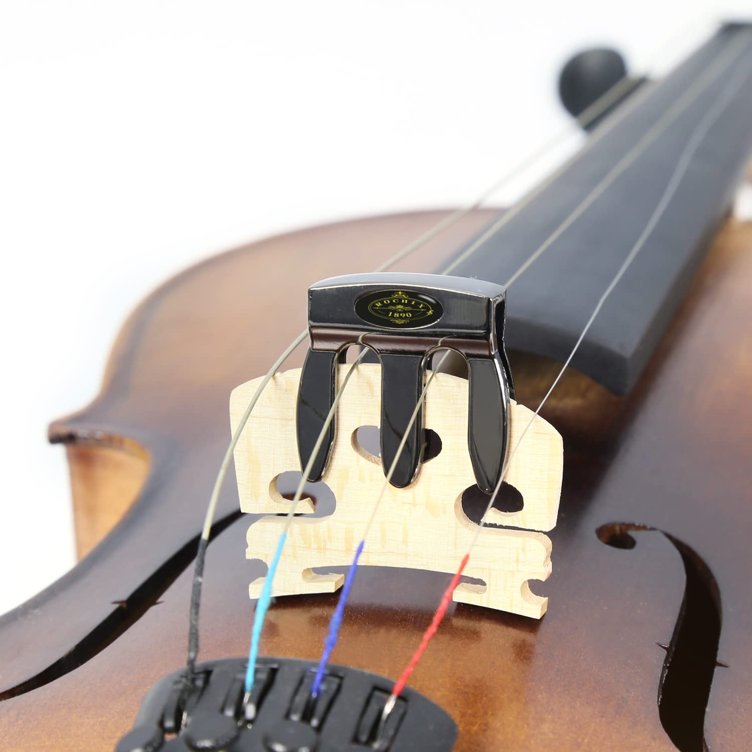 Violin mutes Violin hydroxy black mutes 3 claw violin practice mutes Durable violin parts and accessories...