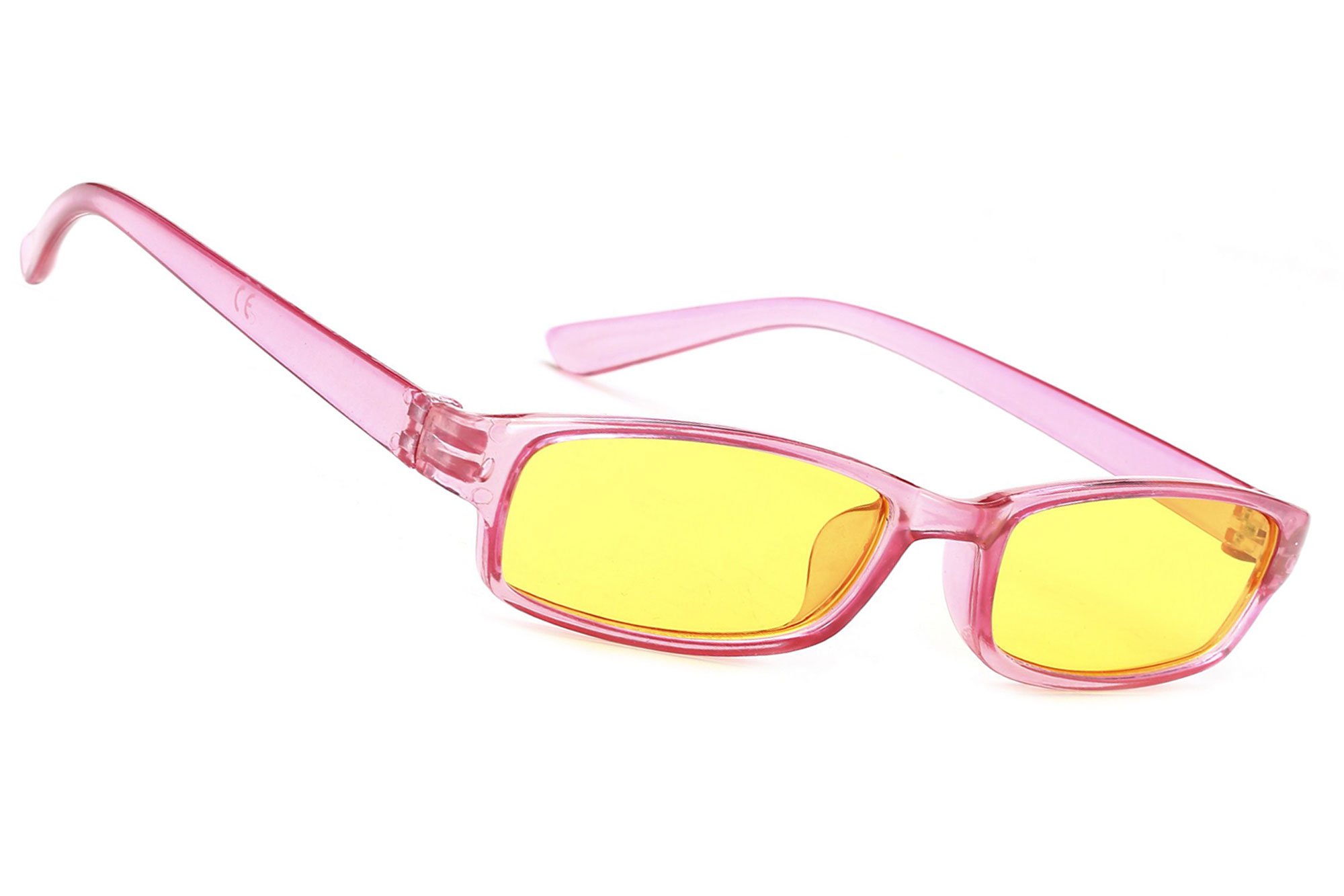 MFAZ Morefaz Ltd Unisex Night and Day Vision Driving Slim Glasses Poor Weather Conditions Drivers UK (Pink)