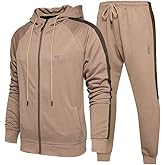 Lavnis Men's Casual Tracksuit Long Sleeve Running Jogging Athletic Sports Set