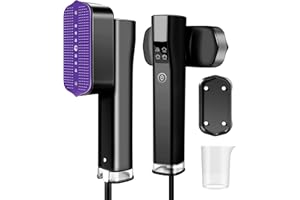 Travel Steamer for Clothes Handheld: 2-in-1 Portable Clothing Garment Steamer and Iron Fast Heat-up & 3 Levels of Steam Hand 