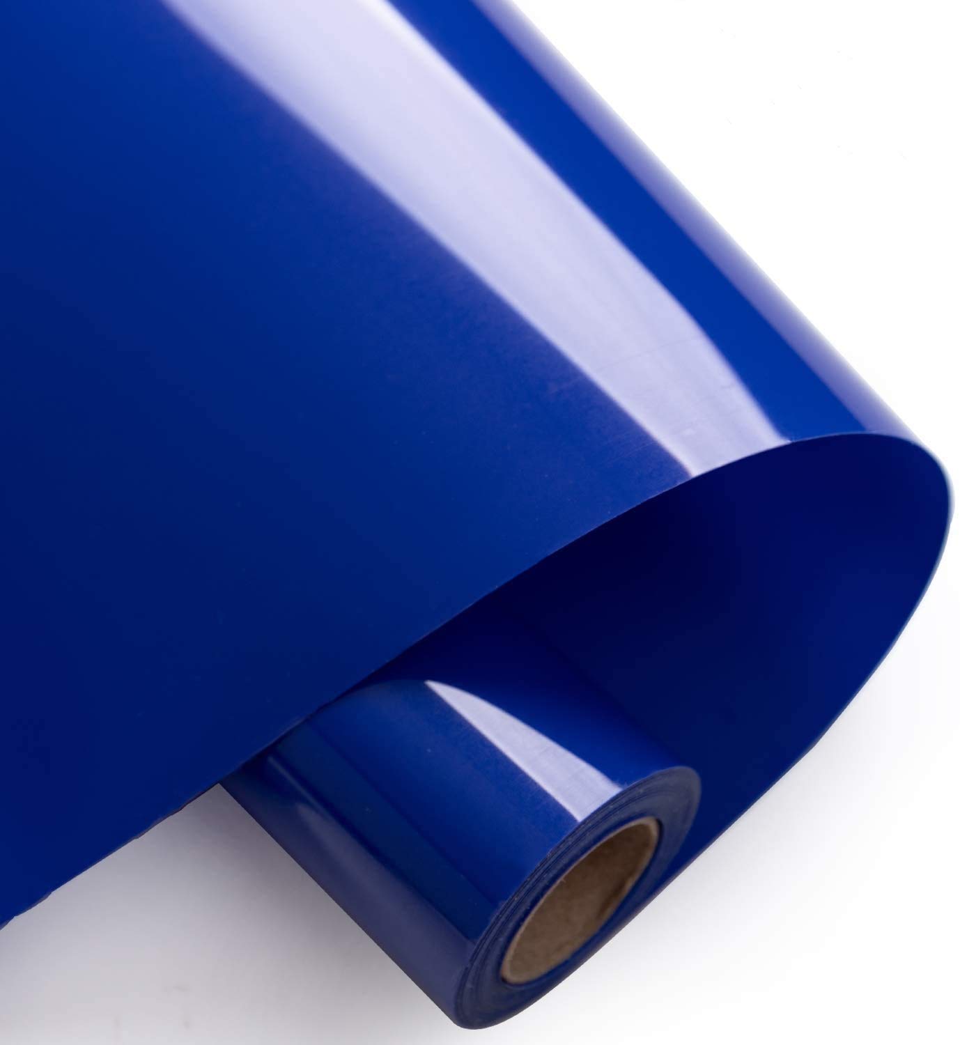 Foeska Heat Transfer Vinyl Bundle 12" x 10' Feet Rolls, PVC HTV for Silhouette Cameo Easy to Cut & Weed, DIY Heat Press Design for T-Shirt, Clothes, Hats and Other Textiles Blue — image 1