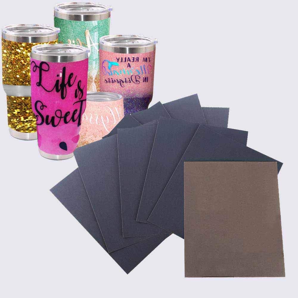 10 Pcs Epoxy Sanding Papers for Crafts Tumbler, USLINSKY Waterproof Epoxy Polishing Papers Apply to Remove Smudges and Bumps, Superfine Epoxy Refinishing Papers for Making Glitter Tumbler Cups
