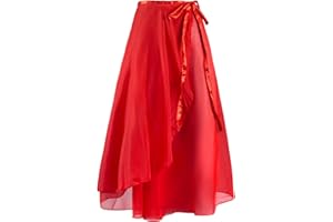 Baisdan Ballet Skirts Women, Ballet Dance Skirt Girls, Flowy Long Wrap Skirt, Dance Skirts for Women and Girls