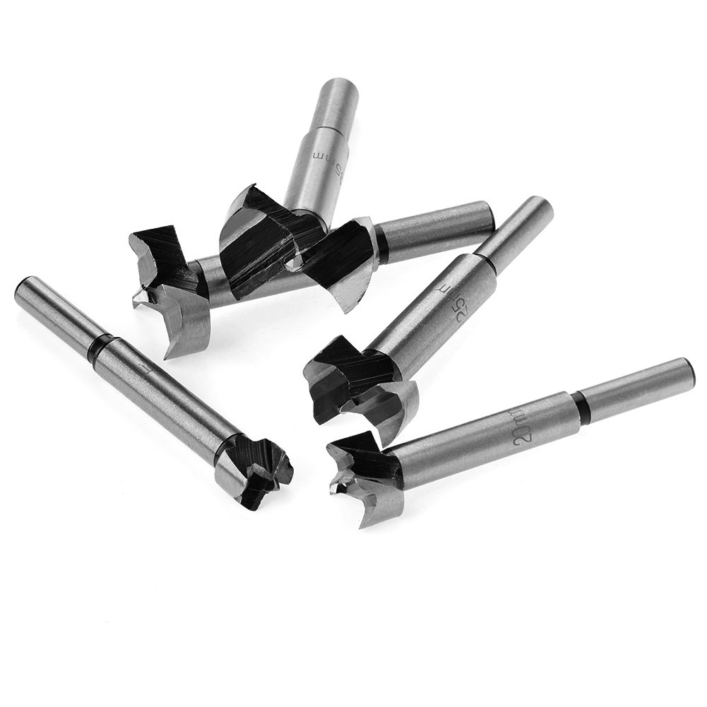 QLOUNI 5Packs Forstner Drill Bits Sets/1535mm high Carbon Steel Long