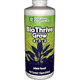 General Hydroponics General Organics BioThrive Grow, Plant Food, 4-3-3, 1 qt.