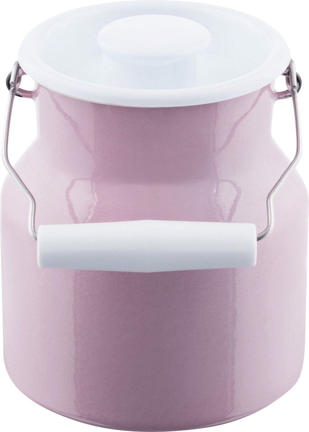 Riess Classic - Household Articles Colour/Pastel Milk Can with Lid Capacity 1 Litre Pink