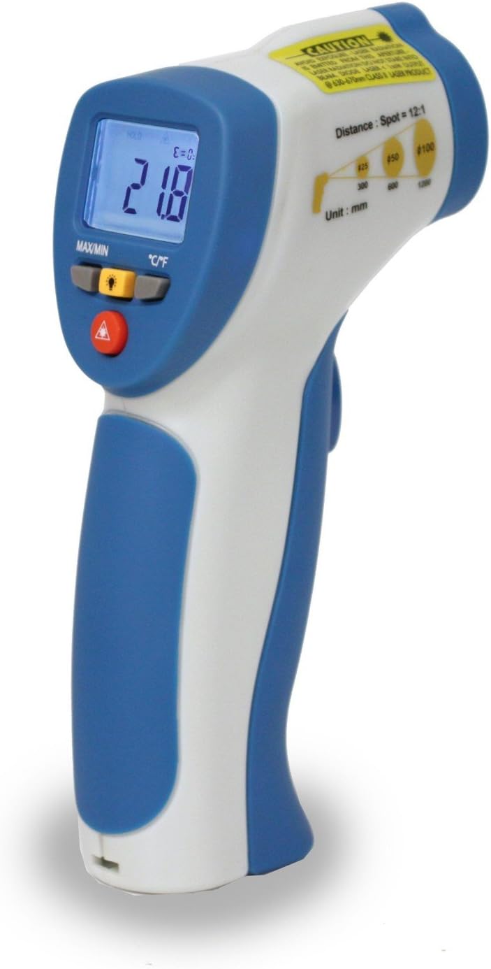 PeakTech P 4965 Digital IR Temperature Thermometer ~ -50 +380°C ~ 12:1, Blue