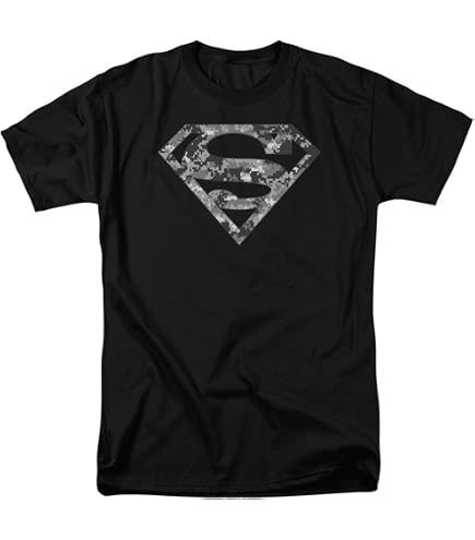 Amazon.com: Superman Shield Red On Black Shirt, Black, XXX-Large