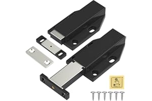 Magnetic Push Latch Jiayi 2 Pack Push to Open Cabinet Hardware Magnetic Touch Latches for Large Door Push Release Latch Kitch