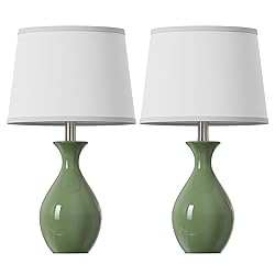 PARTPHONER Table Lamp Set of 2, Modern Ceramic