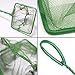 SLSON 5 Pack Aquarium Fish Net,4 inches Quick Catch Fine Mesh Nylon Nets with 10 inches Handle for Fish Tanks and Bowls,Greenthumb 4