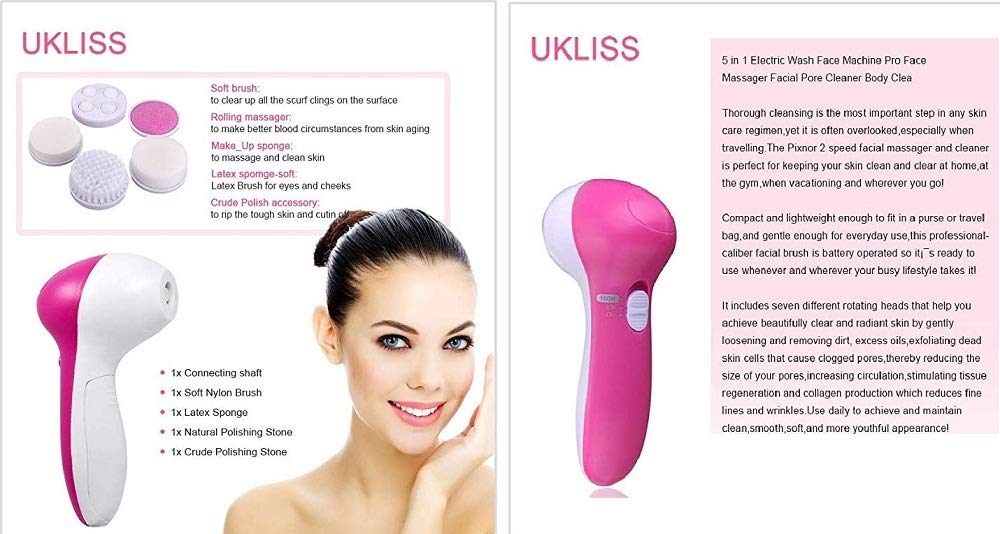skin professionals cleaning 5 in 1 beauty care massager