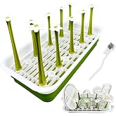 Removable Large Water Bottle Drying Rack, Vertical Bottle Drying Rack | Kitchen Counter for Drinking Glass Insulated Mugs Baby Bottles Sports Bottles Plastic Bag Wine Glass Tumblers Water Cups