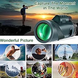 80X100 Monocular Telescope, Monoculars for Adults