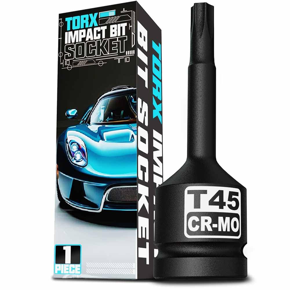 KIRXST 1/2" Drive T45 Torx Bit Socket